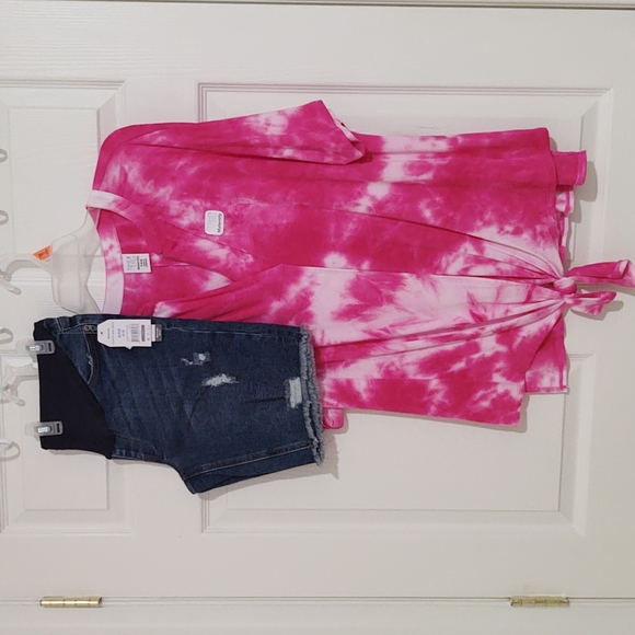Time and Tru Tops - S/CH 4-6 | Maternity Blouse & Shorts
